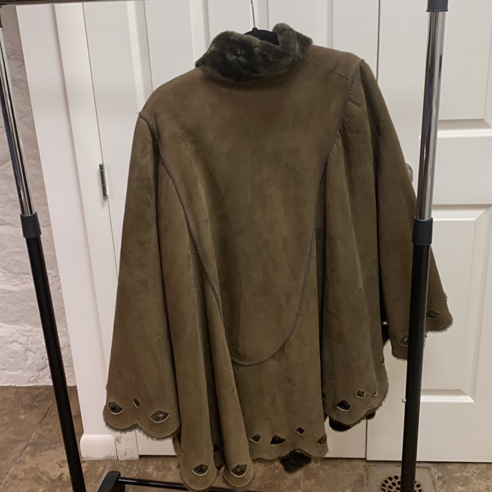 Shearling Cape - image 3